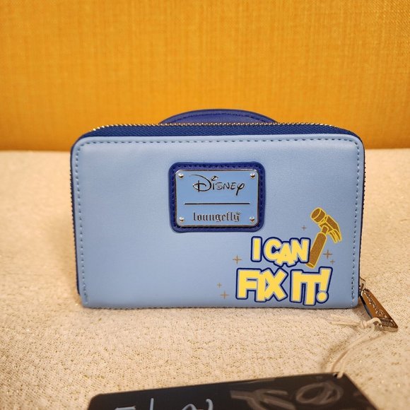 Loungefly Disney Wreck-It Ralph Fix-It Felix Cosplay Zip Around Wallet NEW - Picture 11 of 12